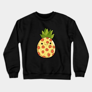 Cute Kawaii Pepperoni Pizza Pineapple Crewneck Sweatshirt